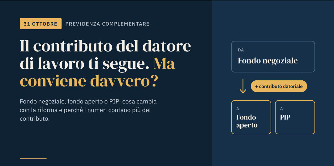 Rappresentazione visiva dell'articolo: PORTABILITA’ DEL FONDO PENSIONE - IL CONTRIBUTO DEL DATORE DI LAVORO